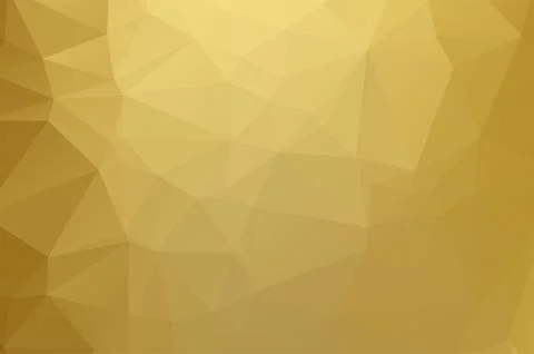 Gold Low poly crystal background. Polygon design pattern. Golden Low poly vector Illustrazione stock