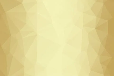 Gold Low poly crystal background. Polygon design pattern. Golden Low poly vector Stock Illustration