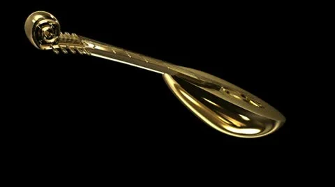 Gold lute Stock Footage 10803476