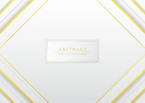 Gold luxury design overlap layer with space for content white background Stock Illustration