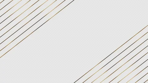 Gold Luxury Frame Background Intro on a transparent background .4k animation. Stock Footage 258590847