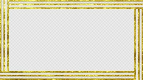 Gold Luxury Frame Background Intro on a transparent background .4k animation. Stock Footage 259079549