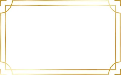 Gold Luxury Line Border Illustrazione stock