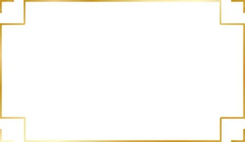 Gold Luxury rectangle Frame 스톡 일러스트