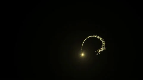 Gold magic flight Stock Footage 121204773