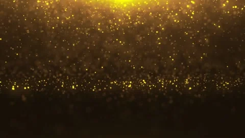 Gold Magic Glitter Rain HD Stock Footage 201227136