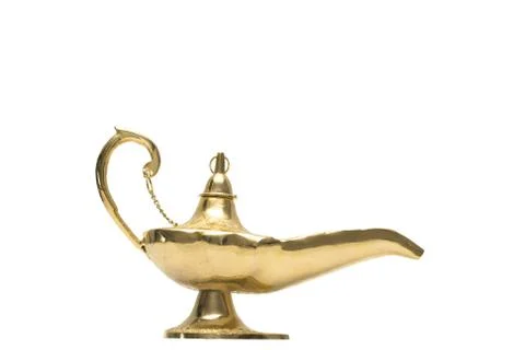 Gold Magic Lamp Stock Photos