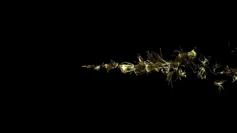 Gold magic particle trail 2 Stock Footage 255211707