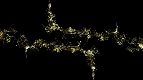 Gold magic particle trail 3 Stock Footage 255211708