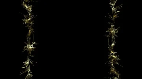 Gold magic particle trail 5 Stock Footage 255211700