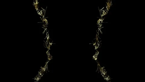 Gold magic particle trail 8 Stock Footage 255211809