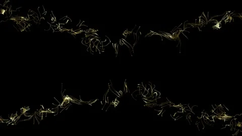 Gold magic particle trail 9 Stock Footage 255211822