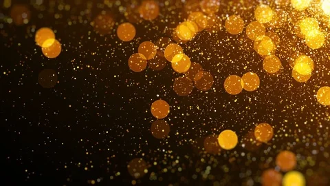 Gold magical blinking particles. 動画素材 81336873