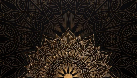 Gold Mandala Stock Footage 122937408