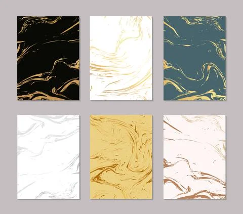 Gold marble pattern background. Marble vector abstract texture geometric acrylic イラスト素材