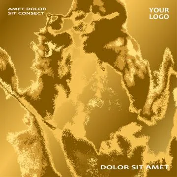 Gold marble texture abstract background graphic design. Golden glitter luxury Stock Illustration