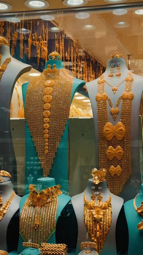 Gold Market 25 Video stock 328845181