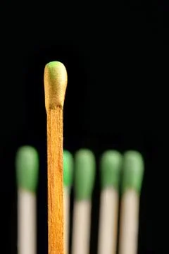 Gold match Stock Photos