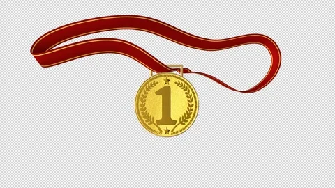 Gold Medal animation 库存影片 264116703