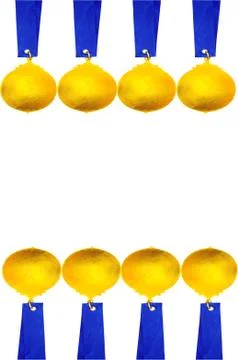 Gold medal background Stock Illustration