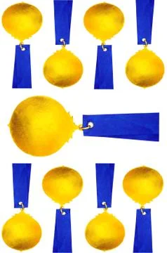 Gold medal background Stock Illustration
