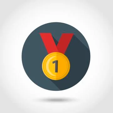 Gold Medal icon Stock Illustration