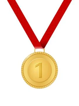Gold medal Stock Illustration