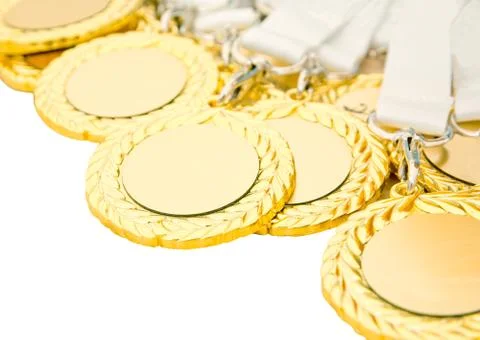 Gold medals Stock Photos