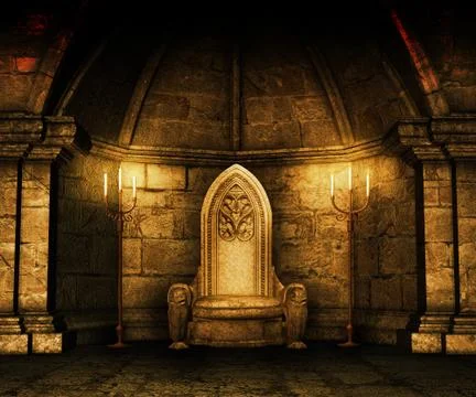 Gold medieval image Stock Illustration