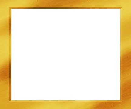 Gold metal frame Stock Illustration