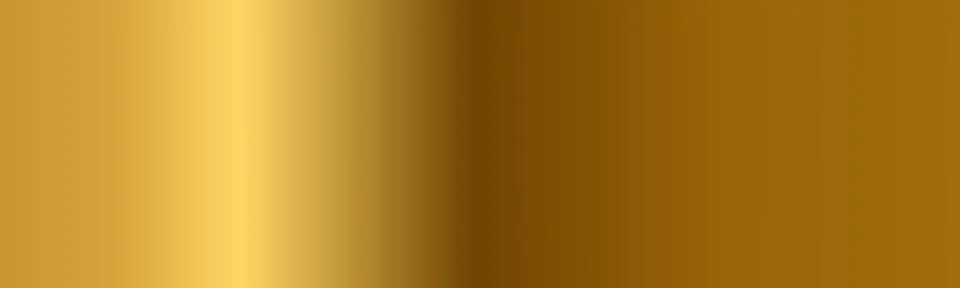Gold metal gradient background, Smooth metallic surface, Golden yellow textur Stock Illustration