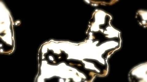 Gold Metal Liquid - 10 Stock Footage