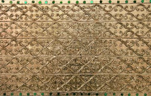 Gold metal pattern background Stock Photos