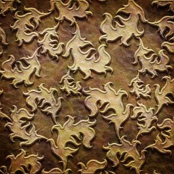 Gold metal pattern on paper backgrond (vintage collection) Stock-Illustration