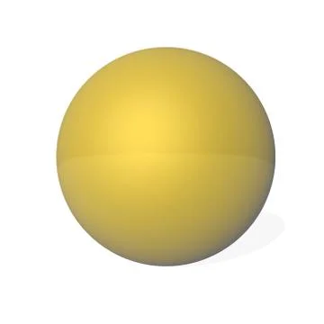 Gold metal sphere - 3D render Stock Illustration