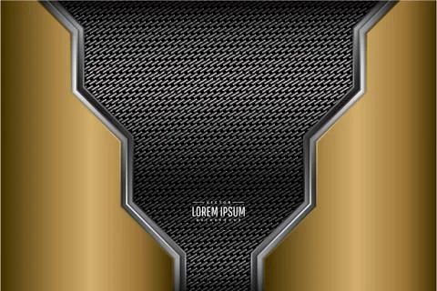 Gold metallic background Stock Illustration