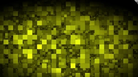 Gold metallic square blocks background animation throwing glares. Seamless loop. Stock Footage 77880066