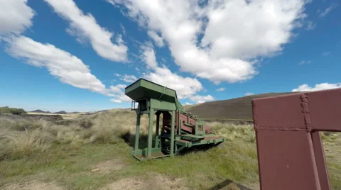 Gold Mining Ore Classify Machine, Mineral Classify Equipment Shaking  4K UHD Stock Footage 49863773