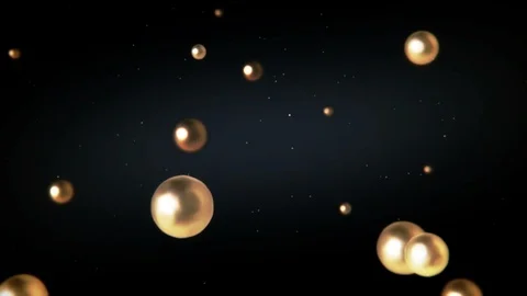 Gold molecules infecting an unknown virus Stock Footage 86132830