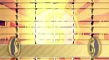 Gold money and radial ray background, loop HD Footage