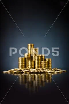 Gold money Stock Photos