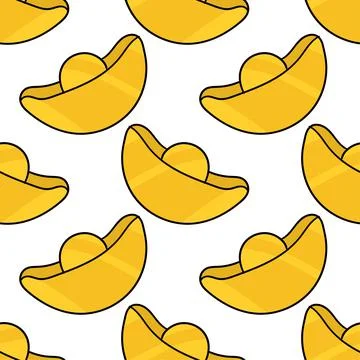 Gold money seamless pattern textile print. repeat pattern background design Stock Illustration