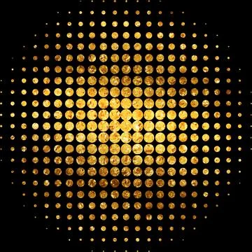 Gold Mosaic Abstract Stock Illustration