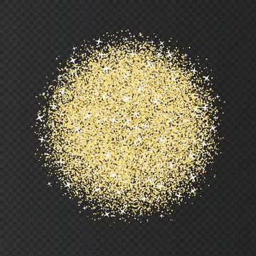 Gold neon circles  lights effects. Stock Illustration