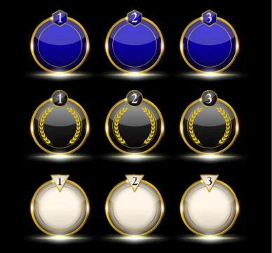 Gold neon label Stock Illustration