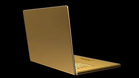 Gold notebook Stock Footage 8599100