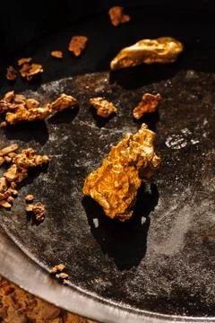 Gold nugget Stock Photos