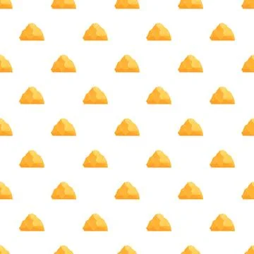 Gold nuggets forming seamless pattern background texture Stock Illustration