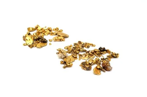 Gold nuggets Stock Photos