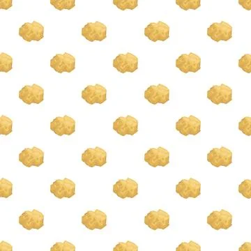Gold nuggets repeating seamless abstract pattern background Stock Illustration